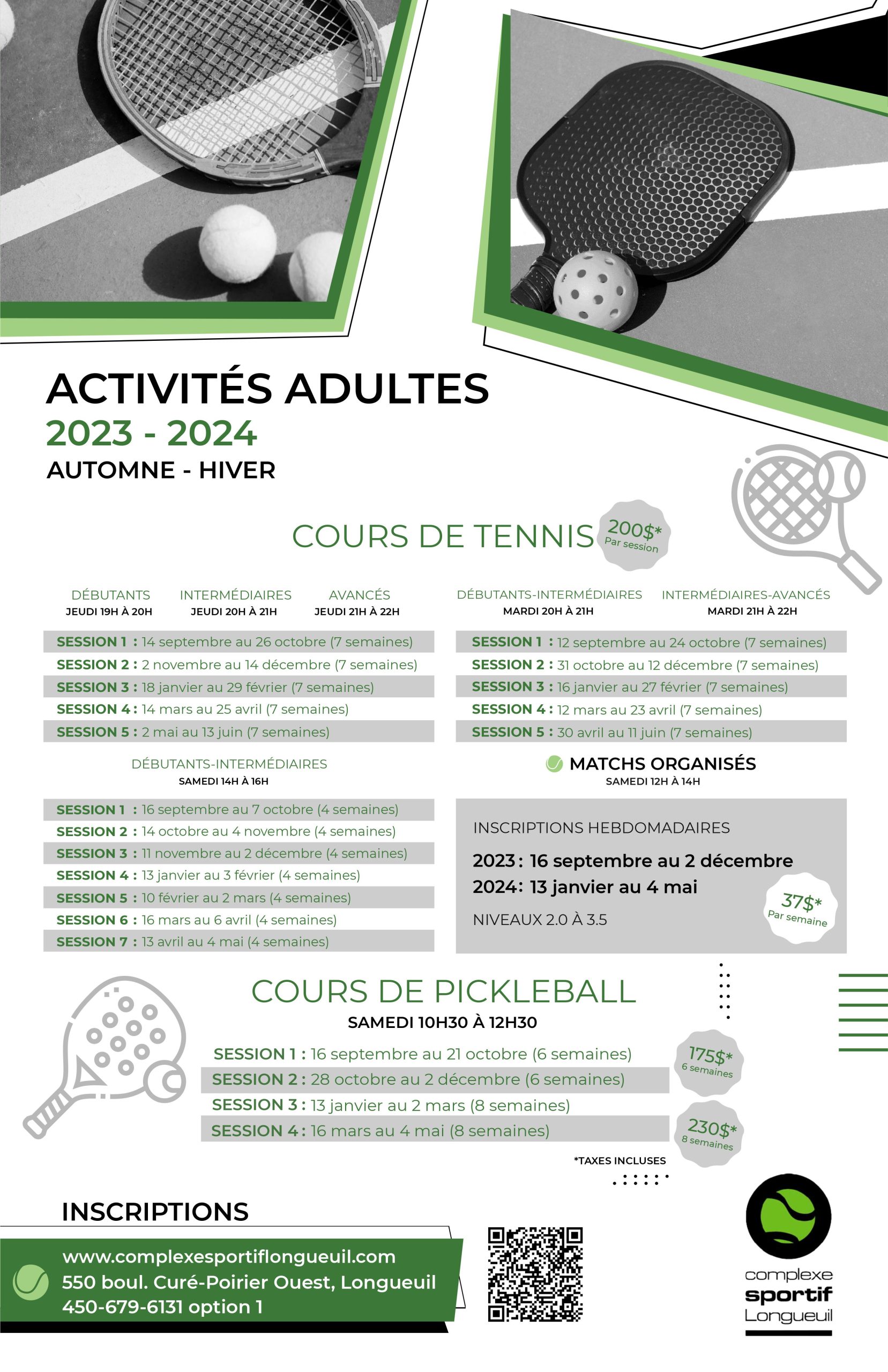 Activities – Complexe sportif Longueuil